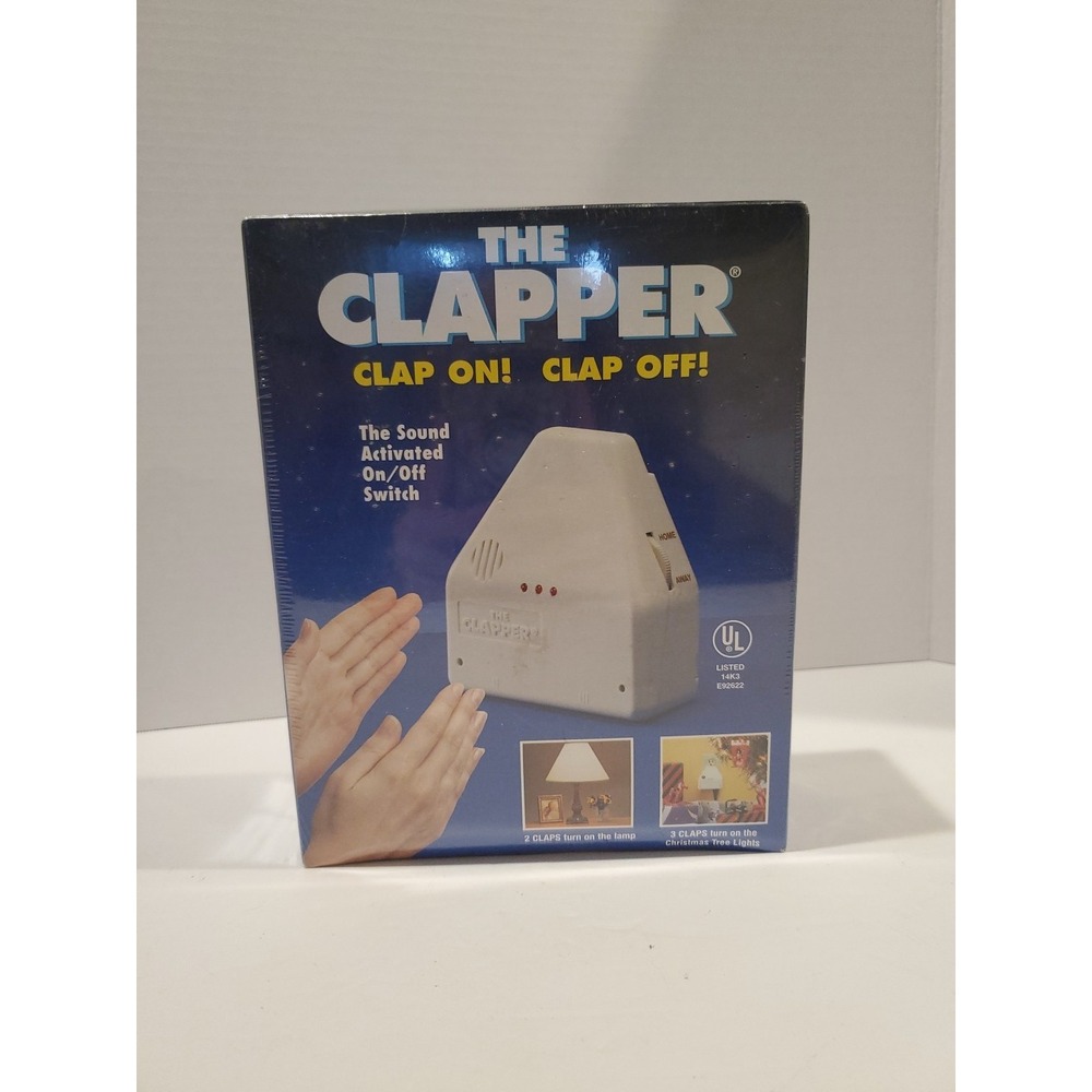 1998 NEW The Clapper Vintage Sound Activated On/Off Double Switch Factory Sealed